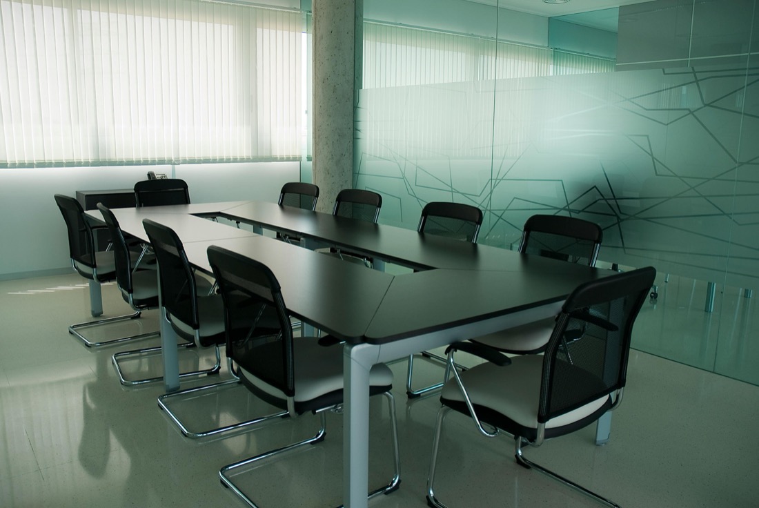 Modern conference room prepared for a project conversation